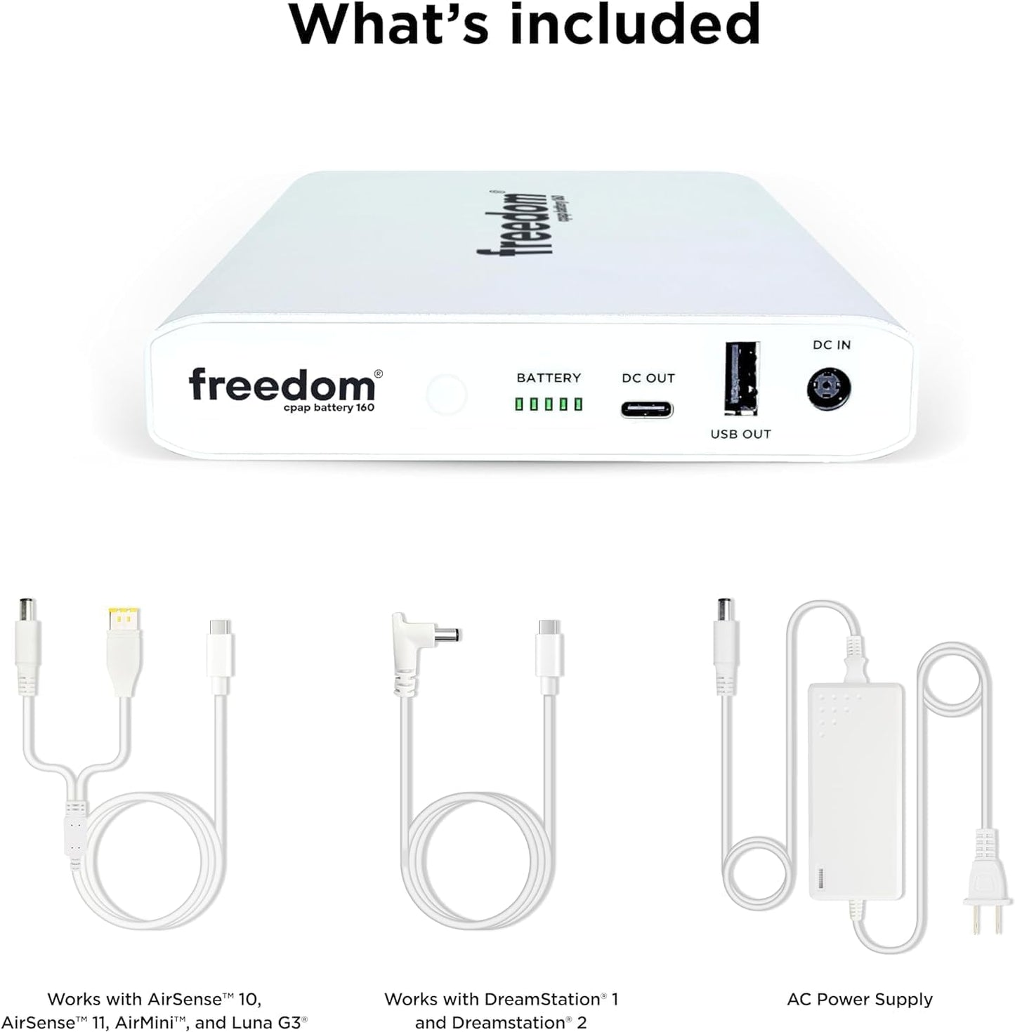 freedom 160 CPAP Battery Backup Power Supply